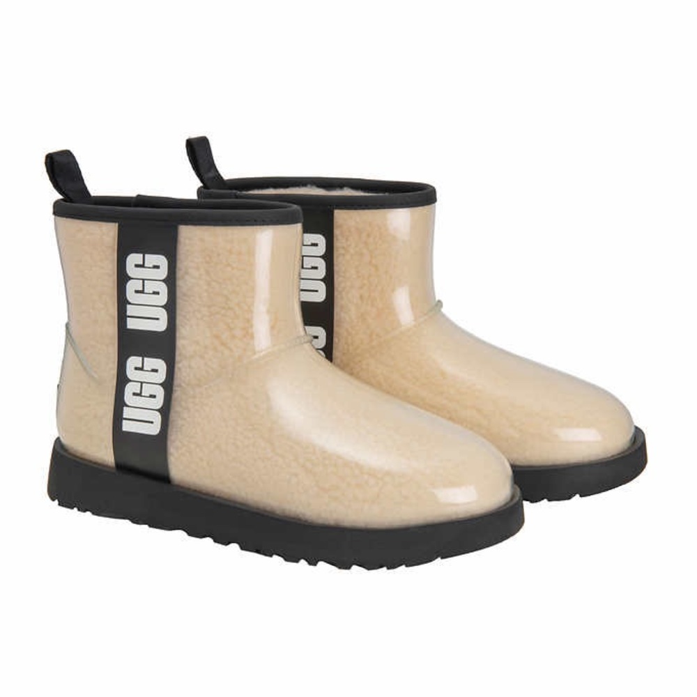 Ugg Classic Clear Mini Ankle Rain Boot Sz 10